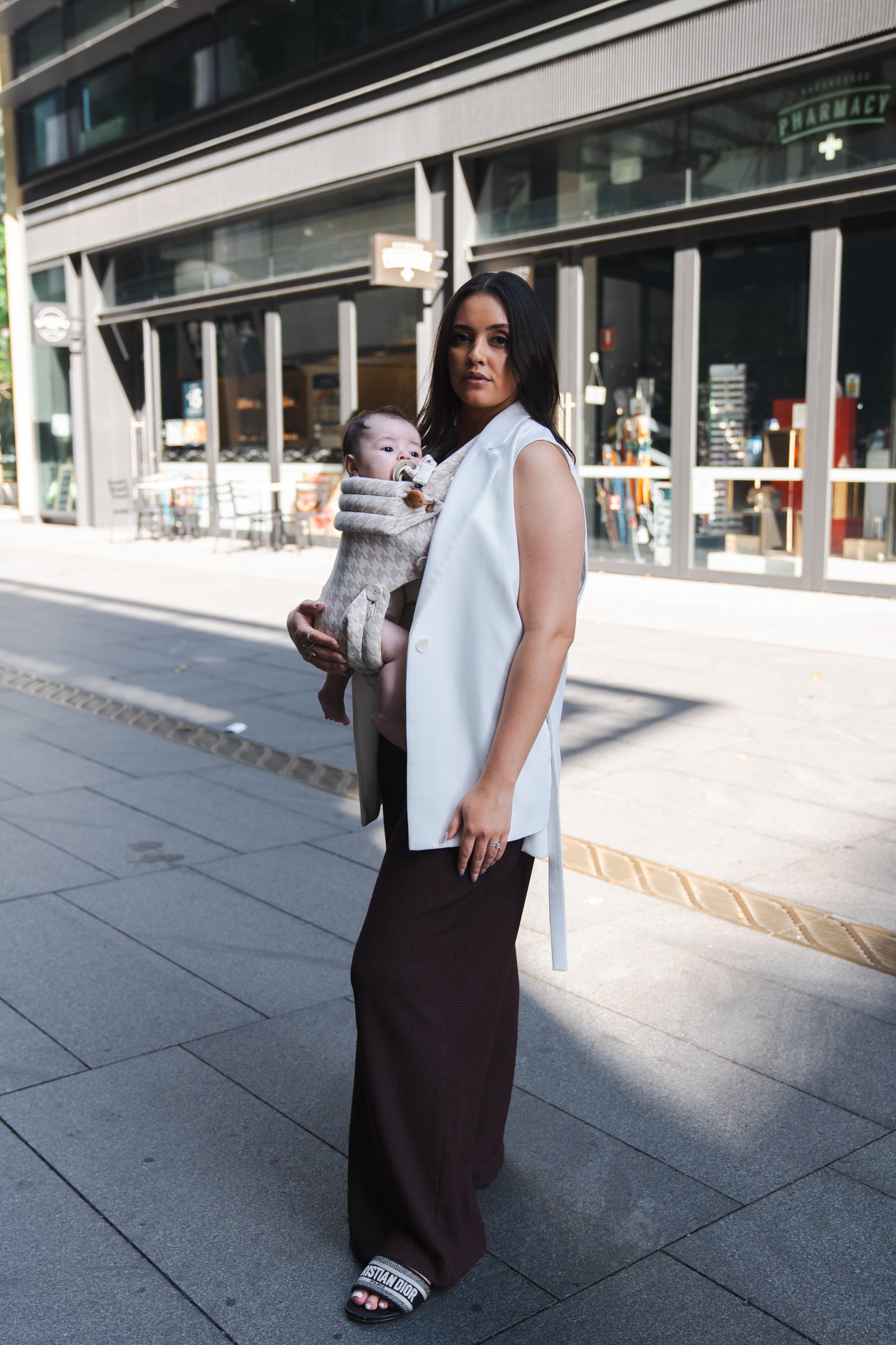 Baby Carrier Beige Tweed