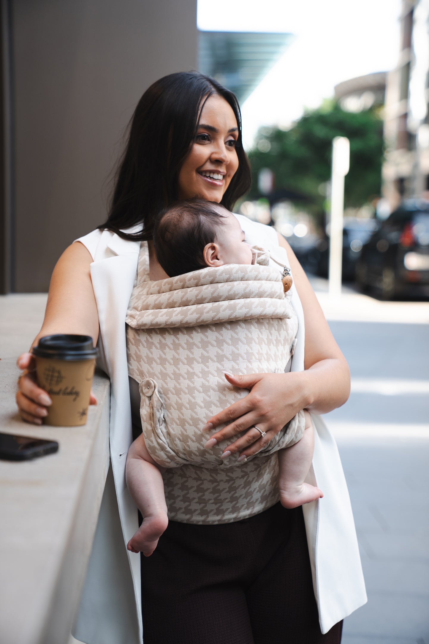 Baby Carrier Beige Tweed