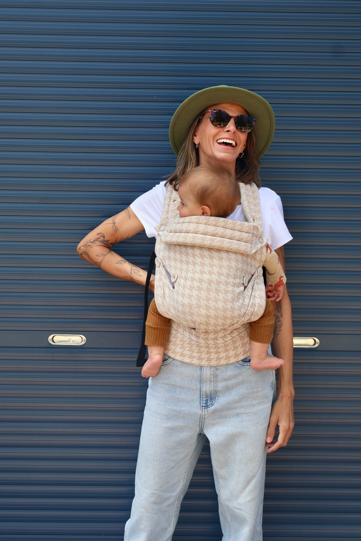 Houndstooth Beige Tweed